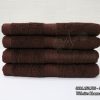 Khăn Lau Mặt Bông 100% Cotton 34x80cm Màu Nâu Socola