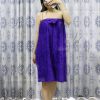 Mẫu Váy Quây Spa Màu Tím (Microfiber) Thêu Logo
