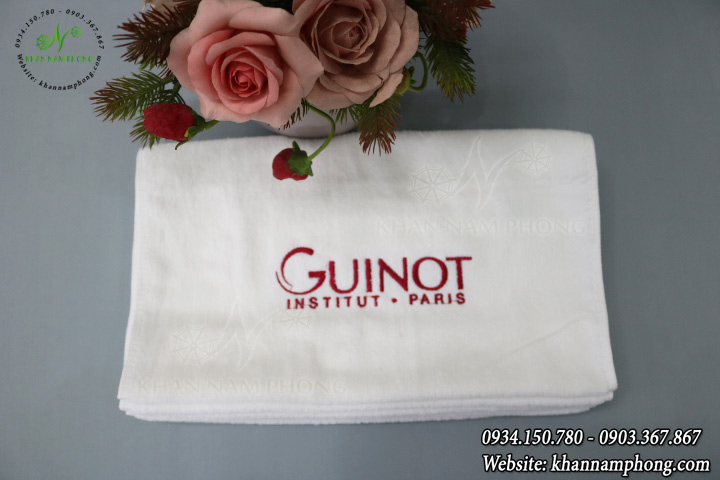Mẫu khăn mặt Guinot (Trắng Cotton)
