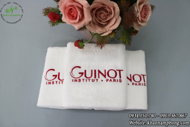 Mẫu khăn quấn tóc Guinot (Trắng Cotton)