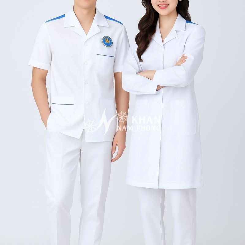 Áo Blouse Cầu Vai Xanh