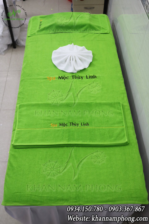 Mẫu khăn trải giường Mộc Thùy Linh - Cốm (Cotton)