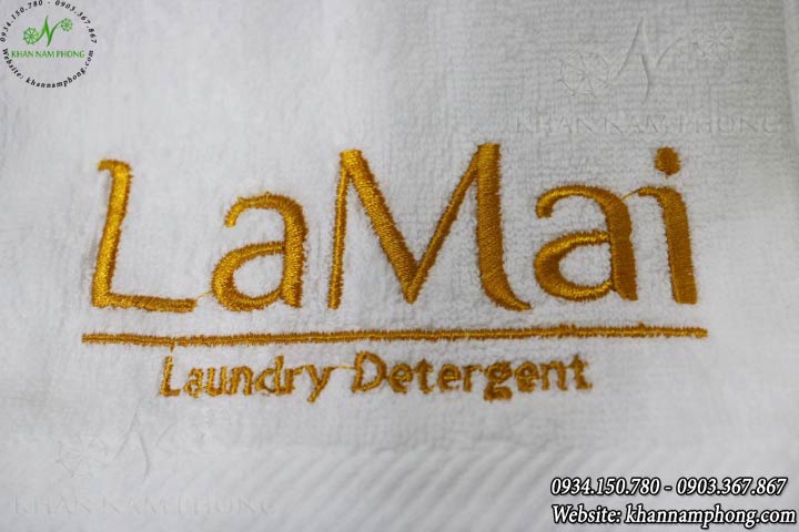 Mẫu khăn nail Lamai (Trắng - Cotton)