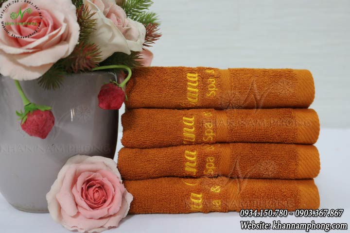 Mẫu khăn lau tay Hana Nguyễn (Da Bò - Cotton)