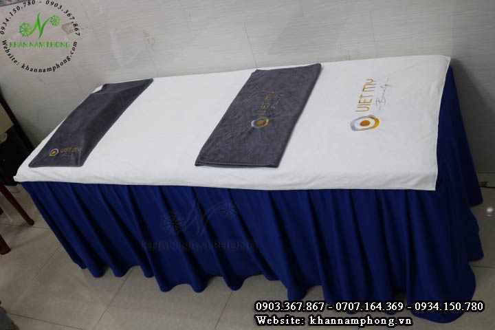 Mẫu khăn trải giường Việt Mỹ Beauty - Trắng (Mcrofiber)