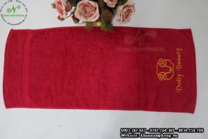 Mẫu khăn Quấn Tóc Dolly Beauty (Đỏ – Cotton)