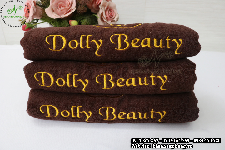 Mẫu khăn body Dolly Beauty (Cotton Nâu)