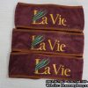 Mẫu Băng Đô Spa Màu Nâu Socola (Microfiber) Thêu Logo