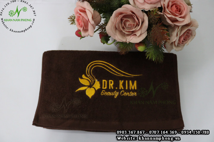 Mẫu khăn quấn tóc DR.Kim (Cotton Nâu)