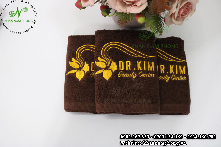Mẫu khăn mặt DR.Kim (Cotton Nâu)