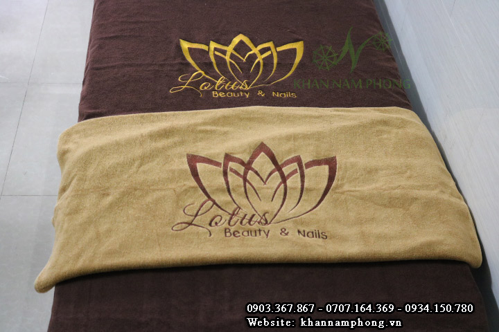 Khăn trải giường Socola Lotus - Nâu (Cotton)