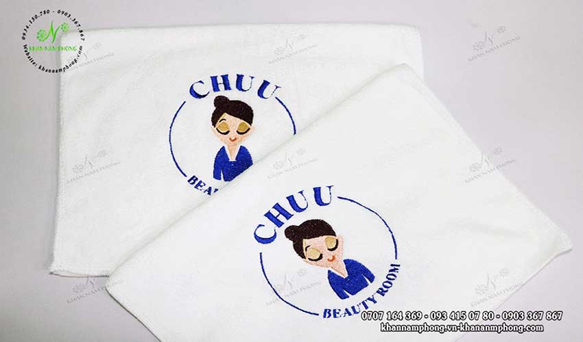 Mẫu khăn quấn tóc Chuu Beauty Room (Trắng - Microfiber)