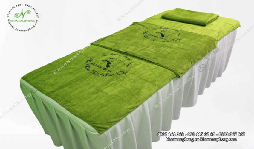 Mẫu khăn trải giường Bách Hoa Tiên Tử (Xanh lá - Microfiber)