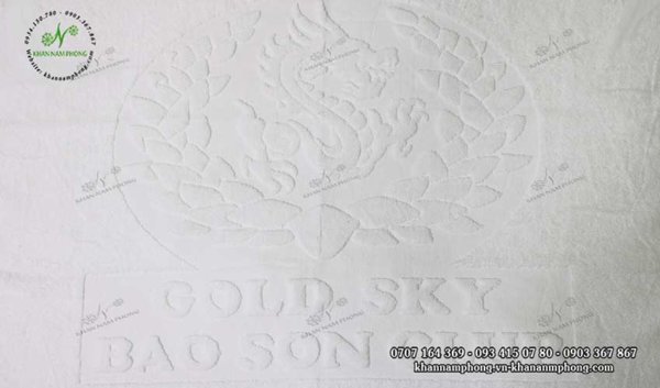 khăn bông Cotton trắng khách sạn Bảo Sơn Club