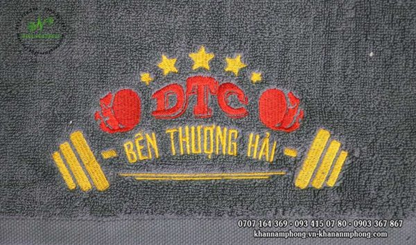 Khăn Gym của DTC Bến Thượng Hải chất liệu Cotton màu xám