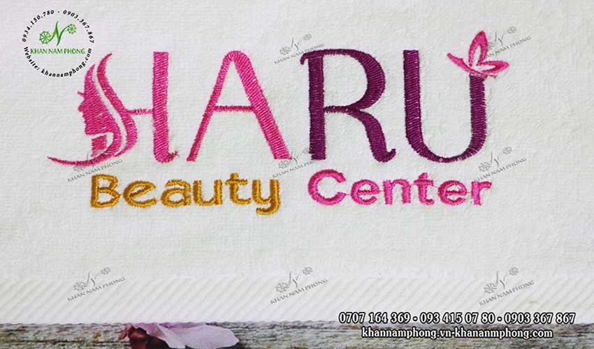 Mẫu khăn body HARU Beauty Center (Trắng - Cotton)