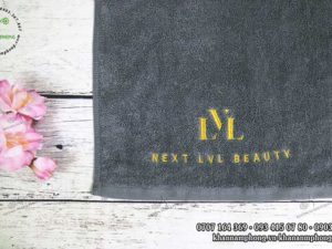 Khăn quấn tóc của Next LVL Beauty màu xám chất liệu Cotton