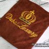 khăn spa của Dubai Luxury- màu nâu socola chất liệu microfiber