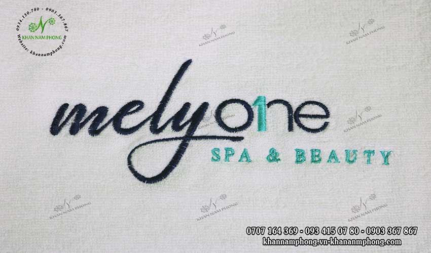 Mẫu khăn body Melyone Spa &amp; Beauty (Trắng - Cotton)