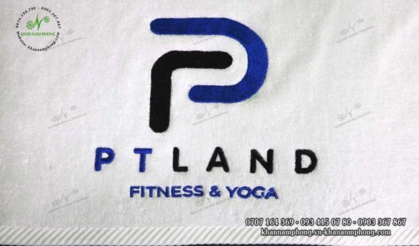 Khăn PTLAND fitness & yoga - màu Trắng chất liệu Cotton