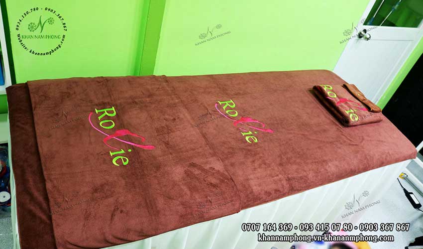Khăn trải giường Roxie Spa ( Nâu socola - Microfiber)