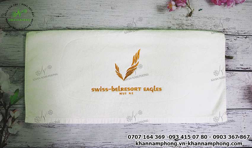 Mẫu khăn body Swiss-Belresort Eagles (Trắng & amp - Cotton)