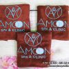 Khăn quấn tóc của Amoon Spa&clinic màu nâu socola chất liệu Microfiber