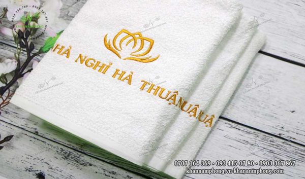 khăn nhà nghỉ Hà Thuận Cotton trắng