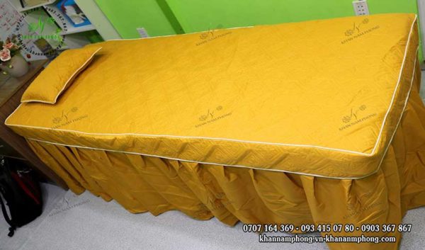 Ga trần bông màu Vàng kèm gối