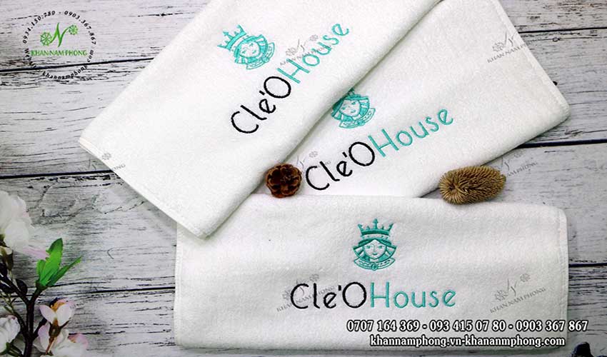 Mẫu khăn quấn tóc Cle'O House (Trắng - Microfiber)
