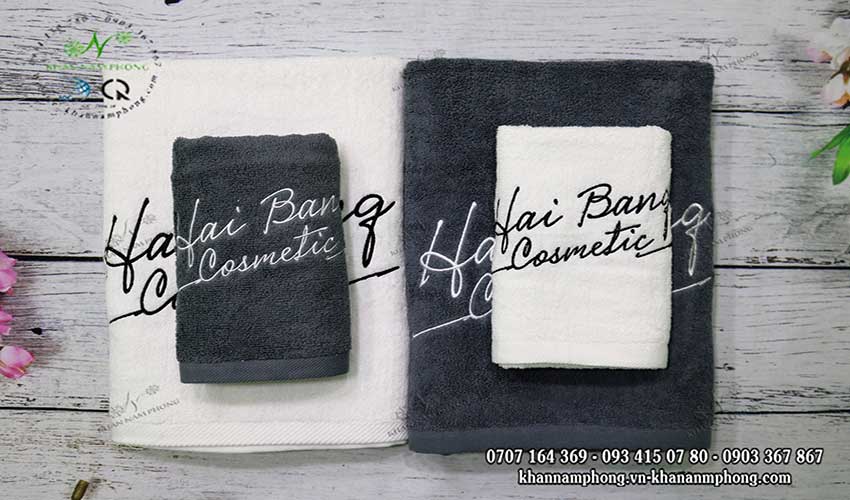 Mẫu khăn body Hai Bang Cosmetic (Trắng - Cotton)
