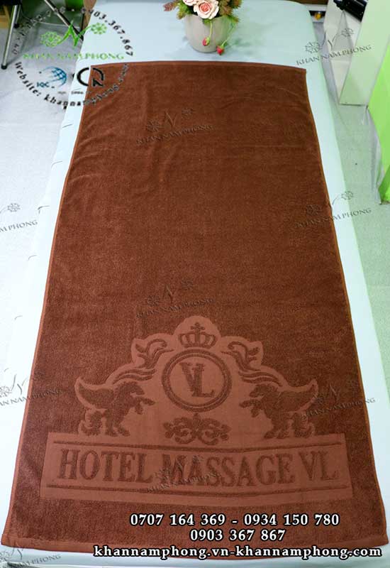 Mẫu khăn body Hotel Massage VL (Nâu Socola - Cotton)