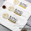 Khăn quấn tóc của Kang Beauty Center màu trắng , chất liệu microfiber