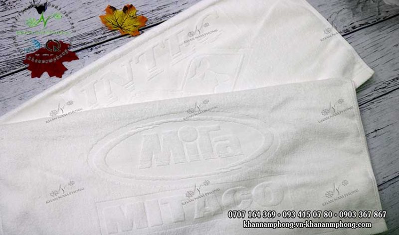 Khăn Quà Tặng của MiTa MITACO màu trắng, chất liệu cotton