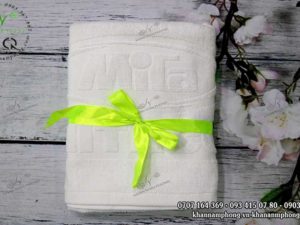 Khăn Quà Tặng của MiTa MITACO màu trắng, chất liệu cotton