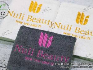 Bọ khă Spa của Nuli Beauty màu Xám & Trắng, chất liêu cotton