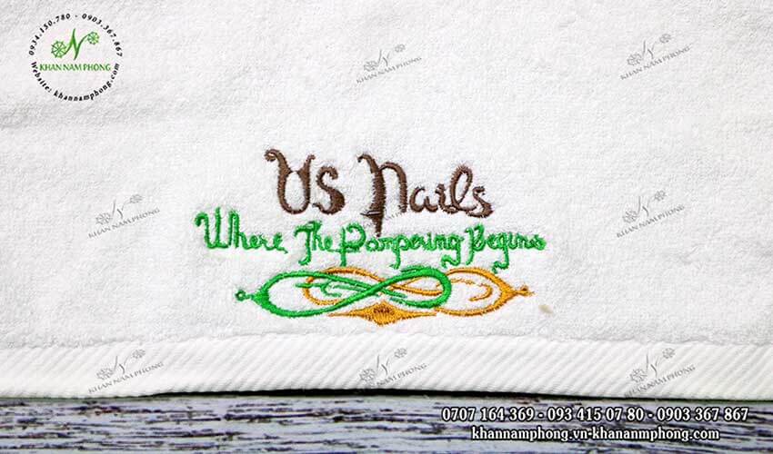 Mẫu khăn Us Nails (Nhiều màu - Cotton)