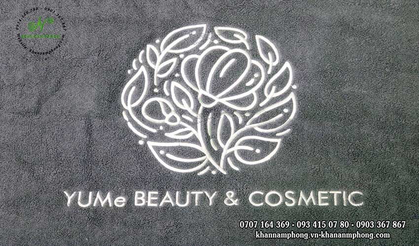 Mẫu khăn mặt YUMe Beauty & amp; Cosmetic (Xám - Cotton)