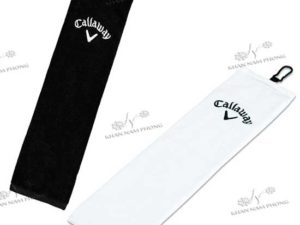Khăn lau gậy golf chât liệu cotton thêu logo