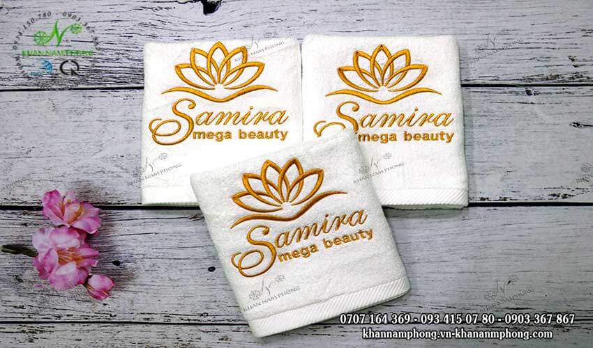 Mẫu khăn body Samira Mega Beauty (Trắng - Cotton)