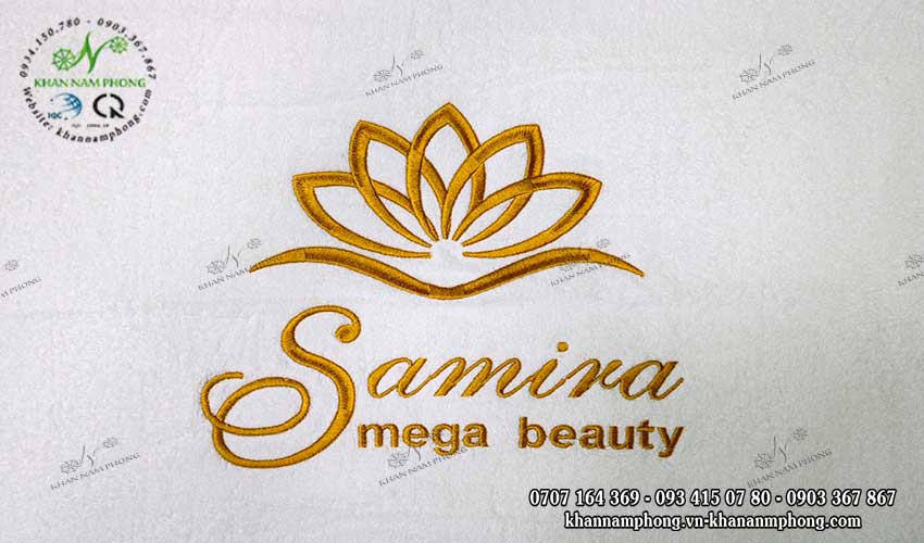 Mẫu khăn quấn tóc Samira Mega Beauty (Trắng - Cotton)