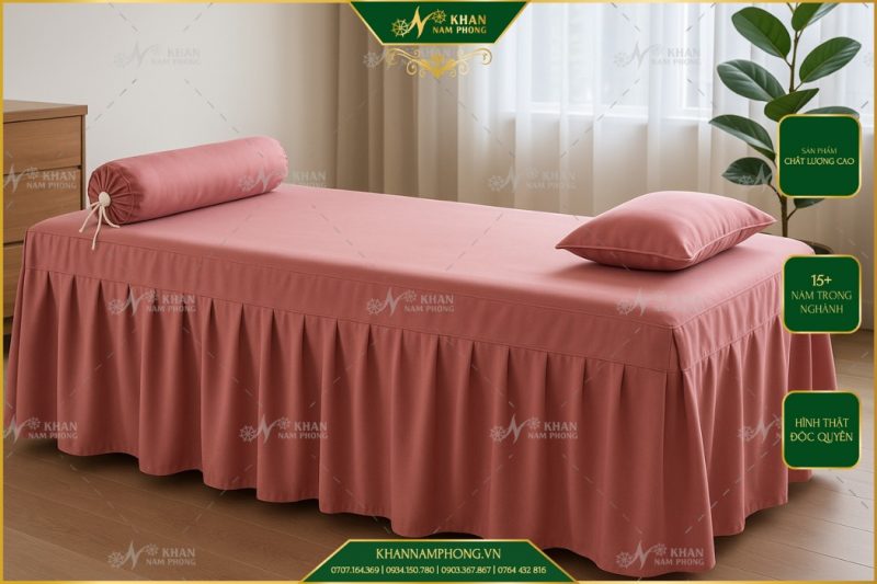 ga giuong spa mau hong xinh dep chat lieu thun co gian