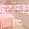 Ga Trải Giường Spa Thun Co Giãn Màu Hồng, Cam