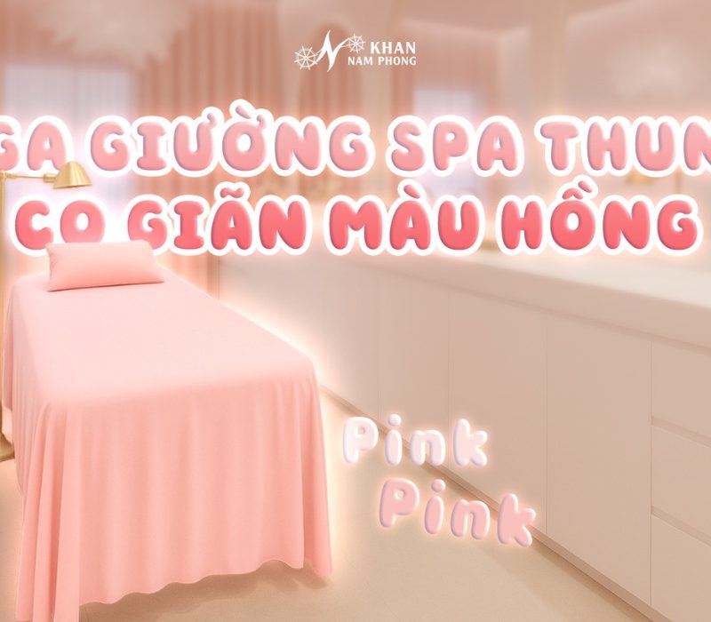 GTG - Ga Trải Giường Spa Thun Co Giãn Màu Hồng