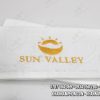 Khăn Lau Tay Khách Sạn Sun Valley Trắng Thêu Logo