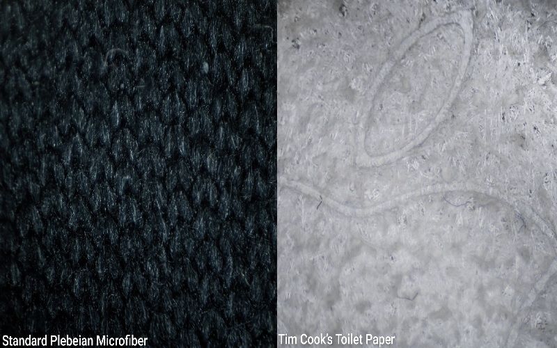 Sự khác nhau giữa khăn lau iphone và khăn lau bình thường