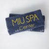 KGD-KQ- KSL - Khăn Gội Đầu Microfiber Màu Xám Thêu Logo