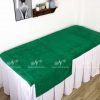 Khăn Trải Giường Spa Màu Xanh Cổ Vịt - Cotton