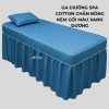 Ga Trải Giường Spa, Massage Trần Bông Cotton Màu Xanh Dương