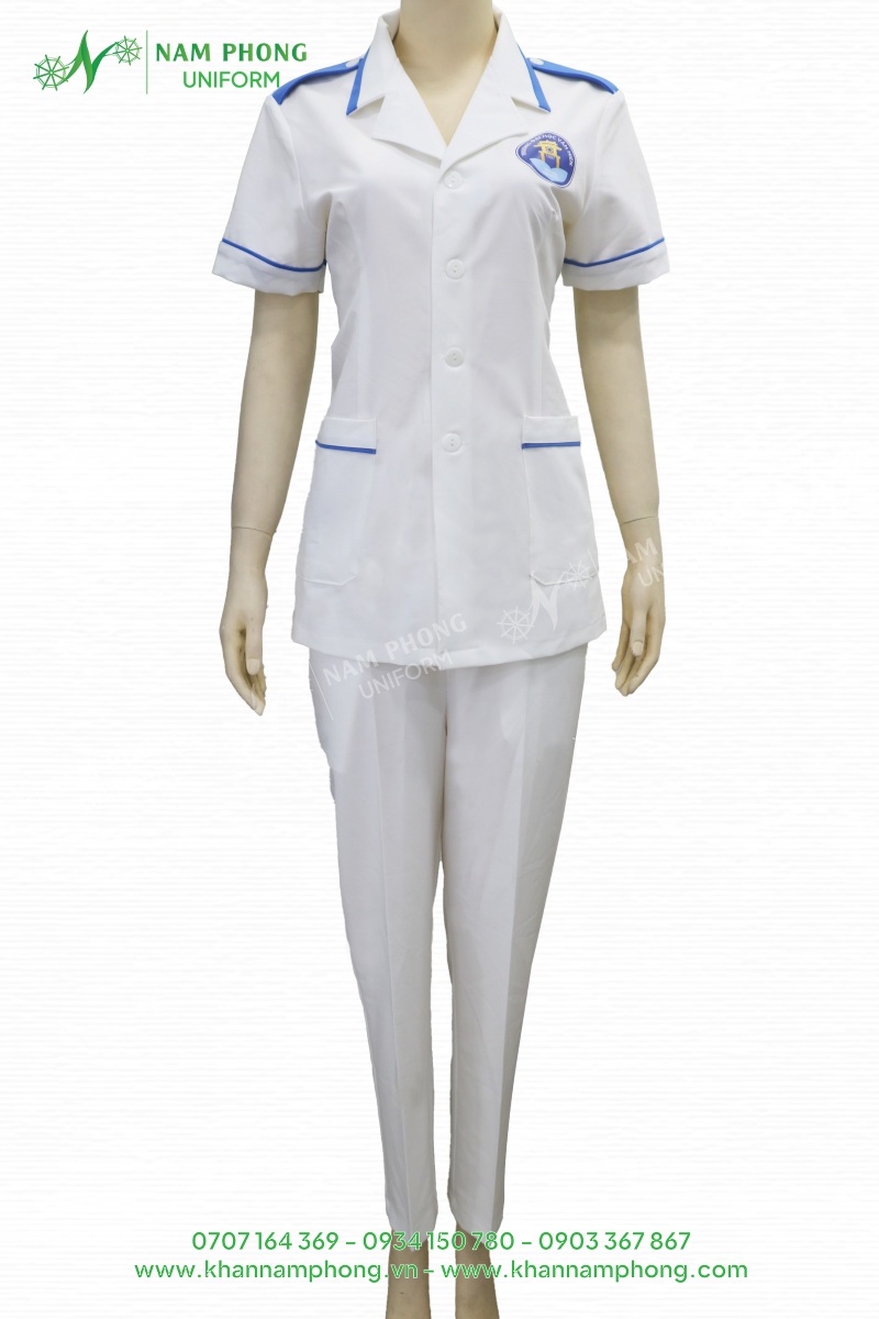 Áo blouse đồng phục sinh viên ngành y cho nữ
